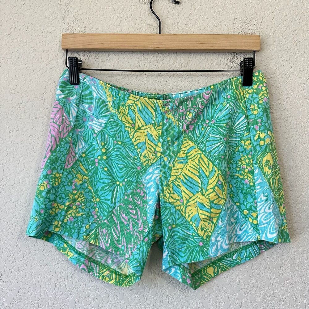 LILLY PULITZER Deenie Shorts Multicolor Sun Dance Floral Cotton